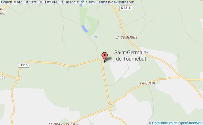 plan association Marcheurs De La Sinope Saint-Germain-de-Tournebut