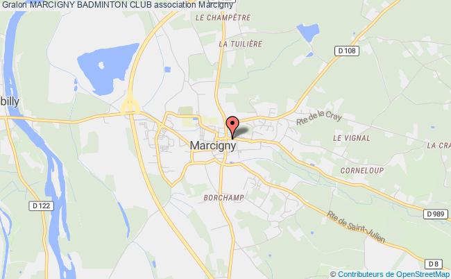 plan association Marcigny Badminton Club Marcigny