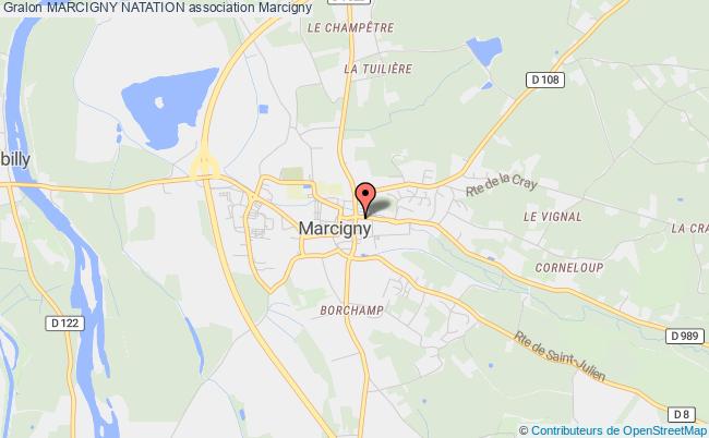 plan association Marcigny Natation Marcigny