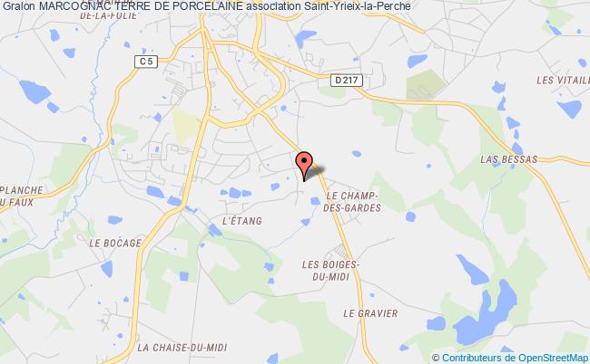 plan association Marcognac Terre De Porcelaine Saint-Yrieix-la-Perche