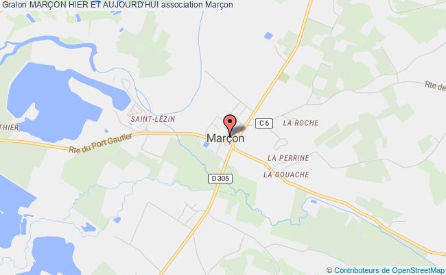 plan association MarÇon Hier Et Aujourd'hui Marçon