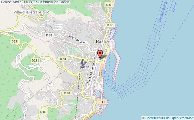 plan association Mare Nostru Bastia