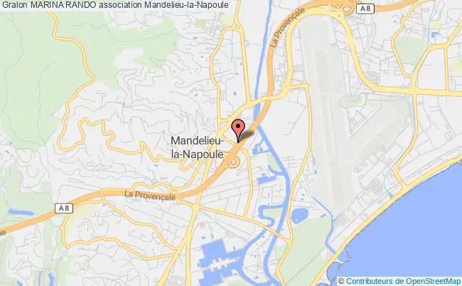 plan association Marina Rando Mandelieu-la-Napoule