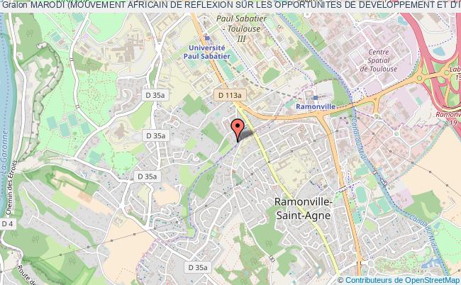 plan association Marodi (mouvement Africain De Reflexion Sur Les Opportunites De Developpement Et D'investissement) Toulouse