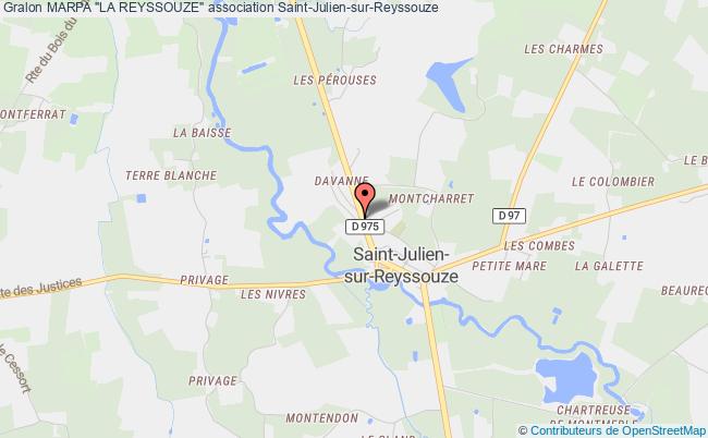 plan association Marpa "la Reyssouze" Saint-Julien-sur-Reyssouze