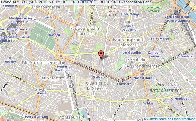 plan association M.a.r.s. (mouvement D'aide Et Ressources Solidaires) Paris