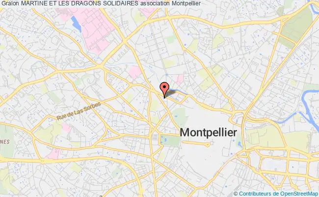 plan association Martine Et Les Dragons Solidaires Montpellier