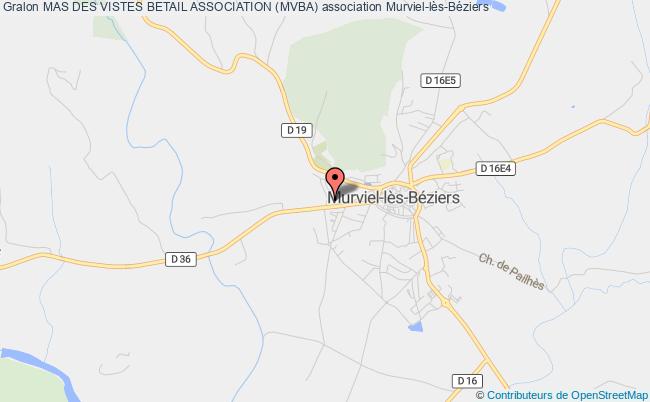 plan association Mas Des Vistes Betail Association (mvba) Murviel-lès-Béziers