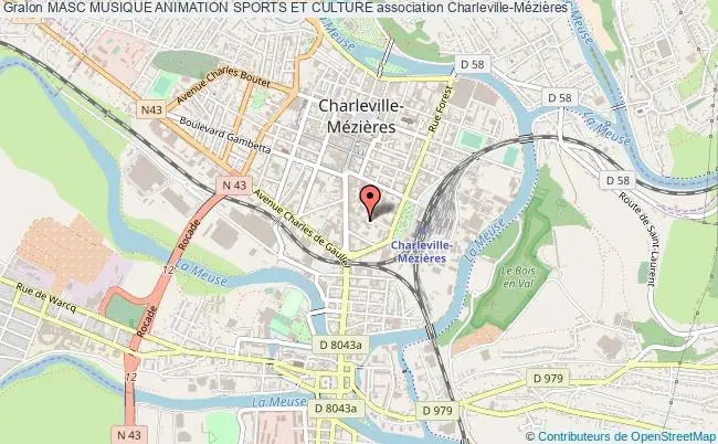 plan association Masc Musique Animation Sports Et Culture Charleville-Mézières