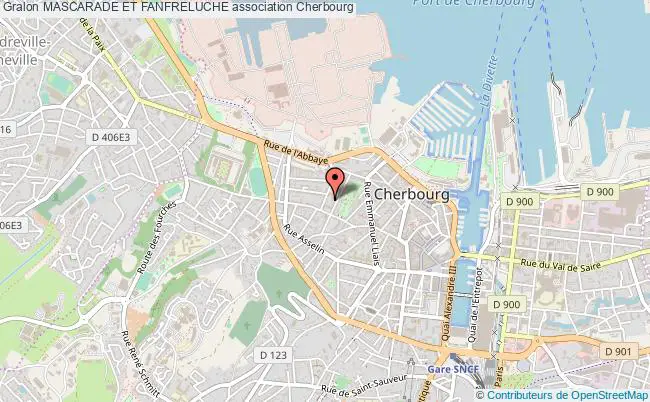 plan association Mascarade Et Fanfreluche Cherbourg-Octeville