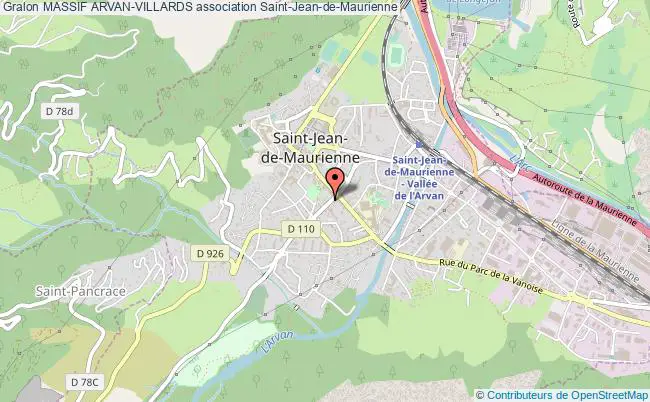 plan association Massif Arvan-villards Saint-Jean-de-Maurienne