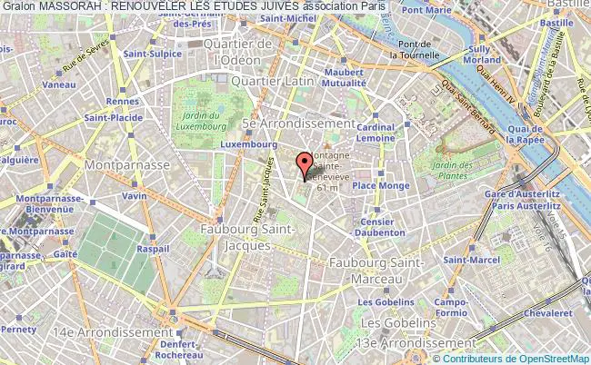 plan association Massorah : Renouveler Les Etudes Juives Paris