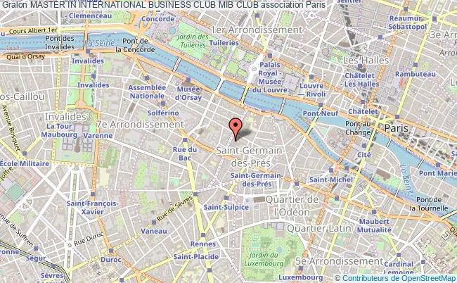 plan association Master In International Business Club Mib Club Paris