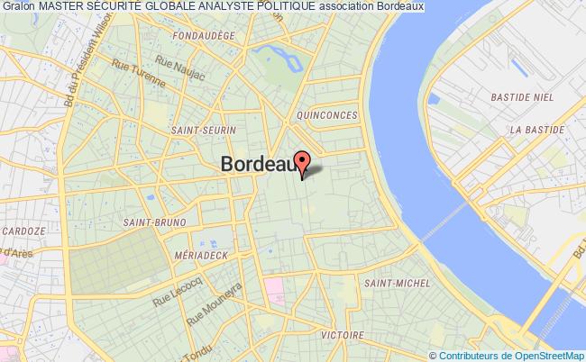 plan association Master SÉcuritÉ Globale Analyste Politique Bordeaux