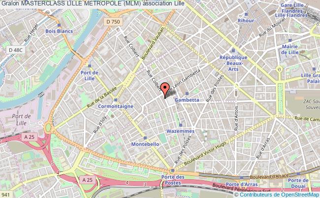 plan association Masterclass Lille Metropole (mlm) Lille