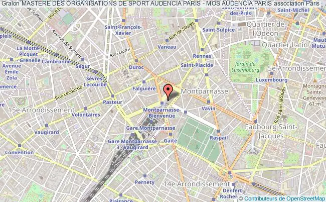 plan association Mastere Des Organisations De Sport Audencia Paris - Mos Audencia Paris Paris