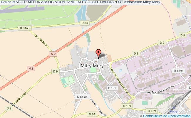 plan association Match : Melun Association Tandem Cycliste Handisport Mitry-Mory