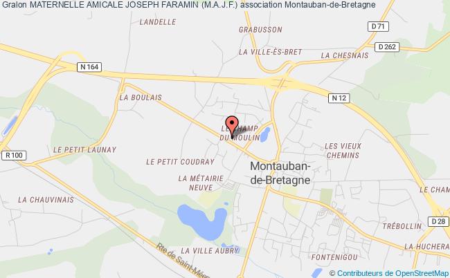 plan association Maternelle Amicale Joseph Faramin (m.a.j.f.) Montauban-de-Bretagne