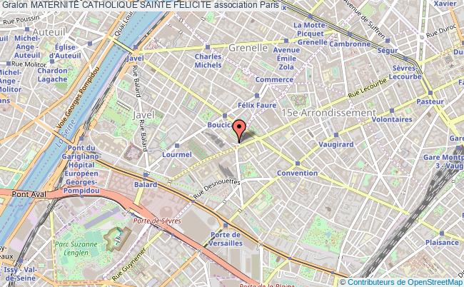 plan association Maternite Catholique Sainte Felicite Paris