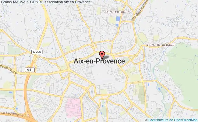 plan association Mauvais Genre Aix-en-Provence
