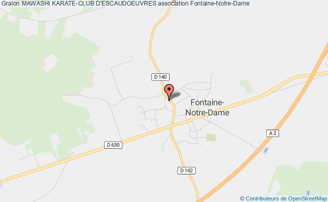 plan association Mawashi Karate-club D'escaudoeuvres Fontaine-Notre-Dame