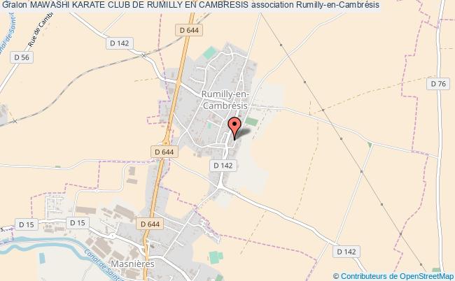 plan association Mawashi Karate Club De Rumilly En Cambresis Rumilly-en-Cambrésis