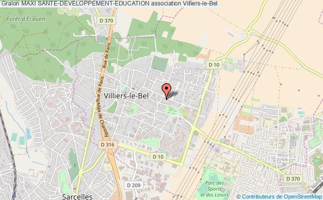 plan association Maxi Sante-developpement-education Villiers-le-Bel