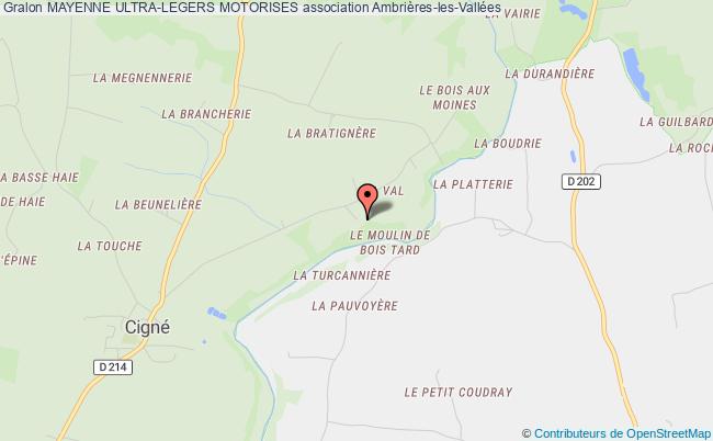 plan association Mayenne Ultra-legers Motorises Ambrières-les-Vallées