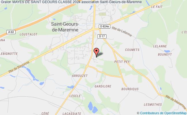 plan association Mayes De Saint Geours Classe 2024 Saint-Geours-de-Maremne