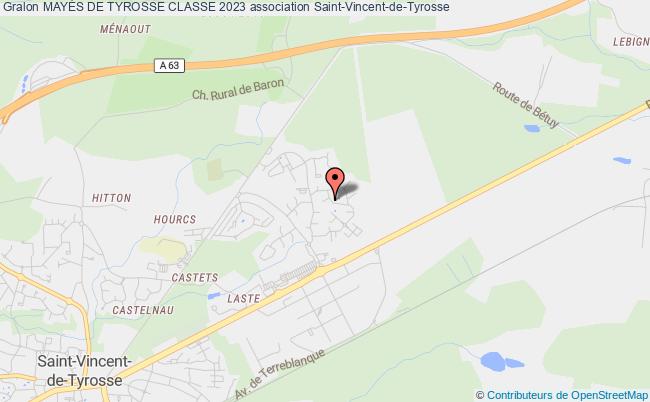 plan association MayÉs De Tyrosse Classe 2023 Saint-Vincent-de-Tyrosse