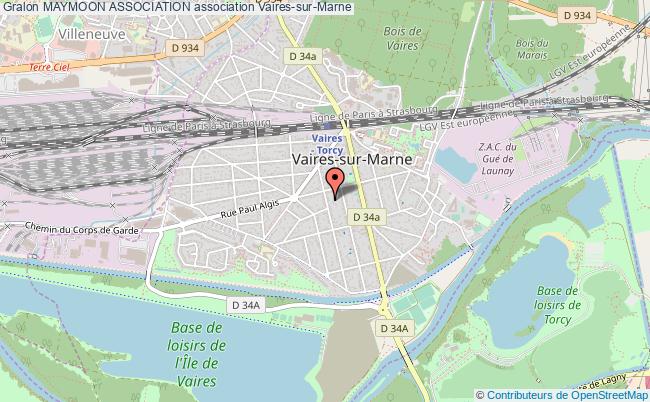 plan association Maymoon Association Vaires-sur-Marne