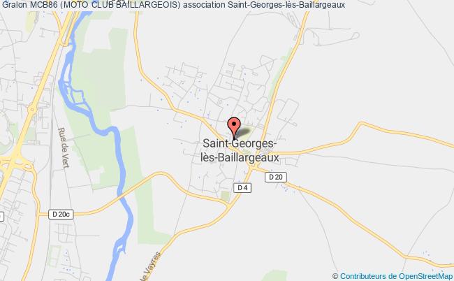 plan association Mcb86 (moto Club Baillargeois) Saint-Georges-lès-Baillargeaux