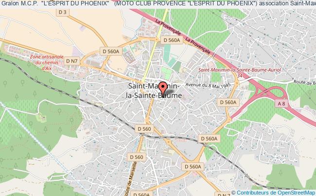 plan association M.c.p.  "l'esprit Du Phoenix"   (moto Club Provence "l'esprit Du Phoenix") Saint-Maximin-la-Sainte-Baume