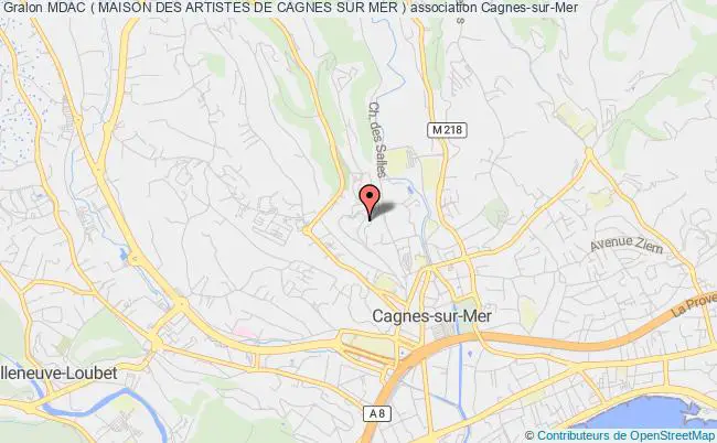 plan association Mdac ( Maison Des Artistes De Cagnes Sur Mer ) Cagnes-sur-Mer