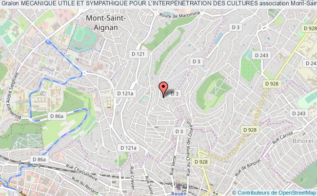 plan association MÉcanique Utile Et Sympathique Pour L'interpÉnÉtration Des Cultures Mont-Saint-Aignan