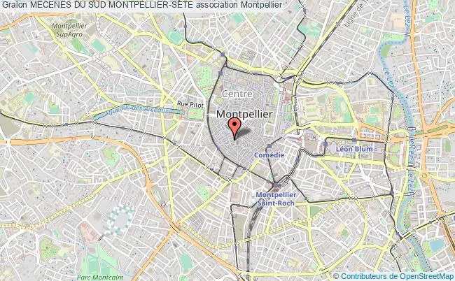 plan association Mecenes Du Sud Montpellier-sete montpellier