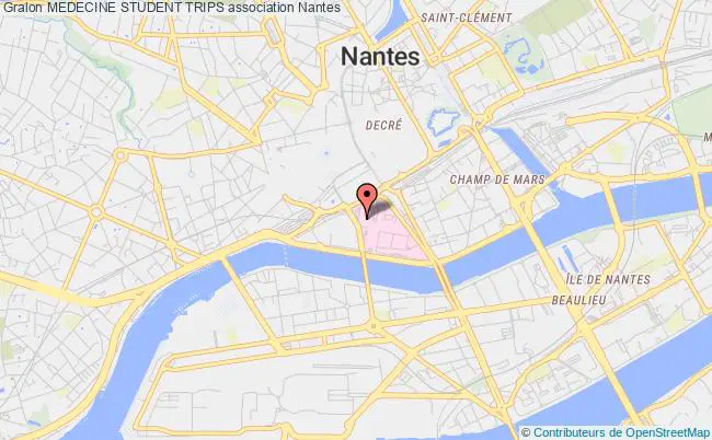 plan association Medecine Student Trips Nantes