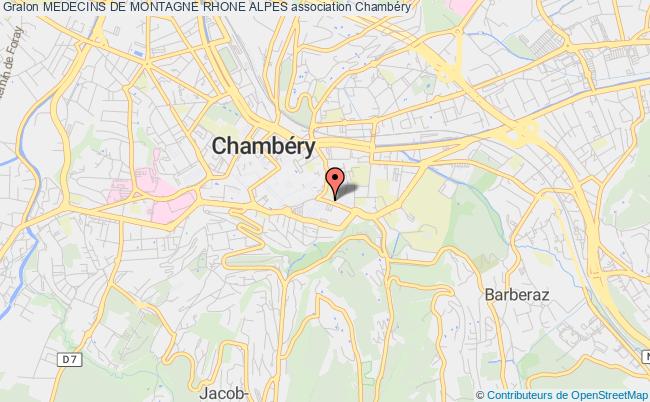 plan association Medecins De Montagne Rhone Alpes Chambéry