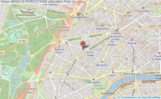 plan association Medecis Productions Paris