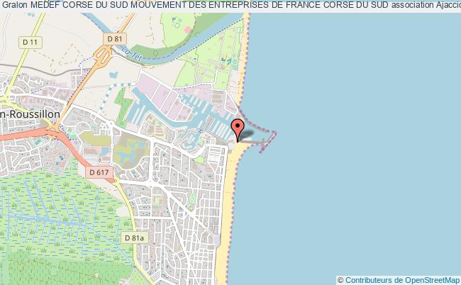 plan association Medef Corse Du Sud Mouvement Des Entreprises De France Corse Du Sud Ajaccio