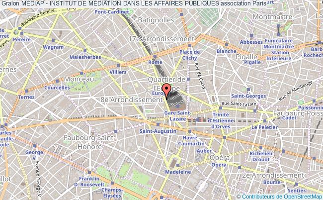 plan association Mediap - Institut De MÉdiation Dans Les Affaires Publiques PARIS