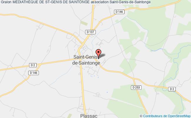 plan association MÉdiathÈque De St-genis De Saintonge Saint-Genis-de-Saintonge