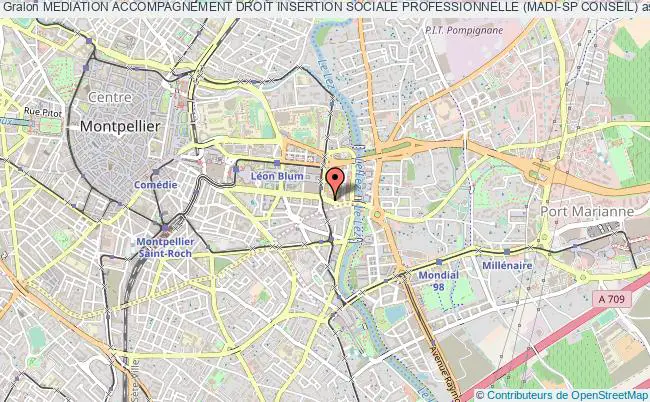 plan association Mediation Accompagnement Droit Insertion Sociale Professionnelle (madi-sp Conseil) Montpellier