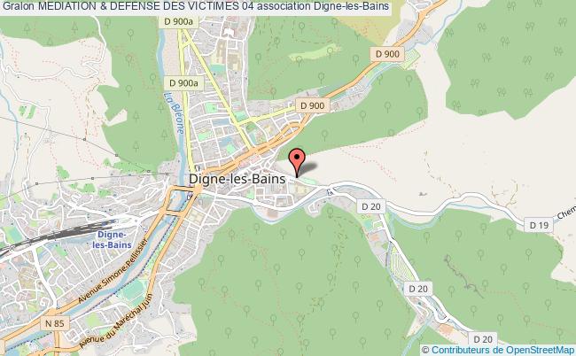 plan association Mediation & Defense Des Victimes 04 Digne-les-Bains