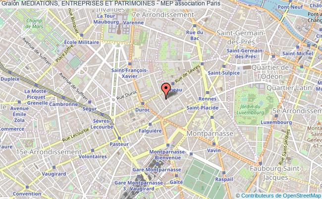 plan association Mediations, Entreprises Et Patrimoines - Mep Paris