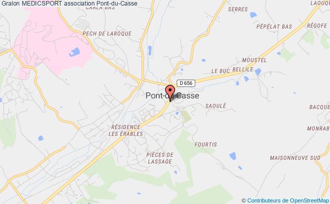 plan association Medicsport Pont-du-Casse