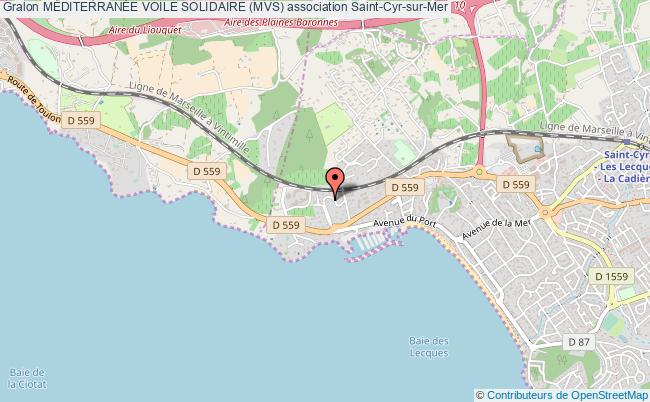 plan association MÉditerranÉe Voile Solidaire (mvs) Saint-Cyr-sur-Mer