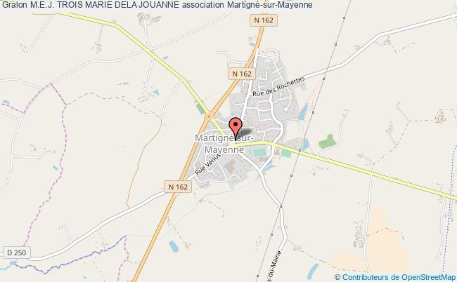 plan association M.e.j. Trois Marie Dela Jouanne Martigné-sur-Mayenne