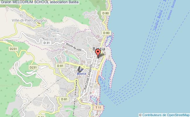 plan association Melodrum School Bastia