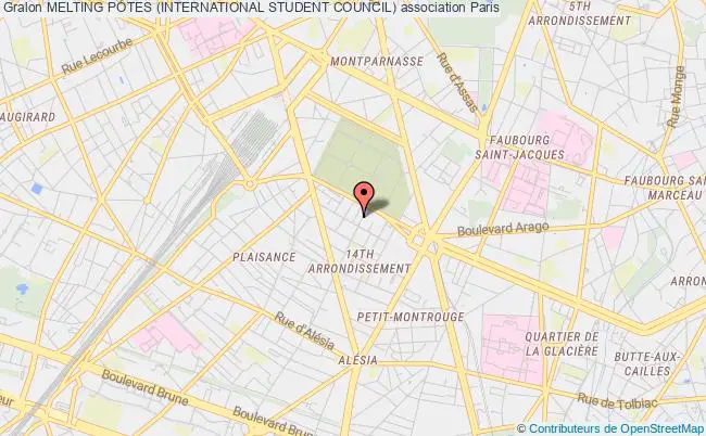 plan association Melting Potes (international Student Council) Paris